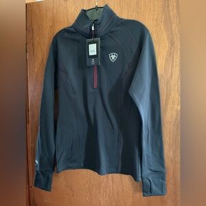 Ariat Tek Team Black and Red Quarter-Zip Pullover